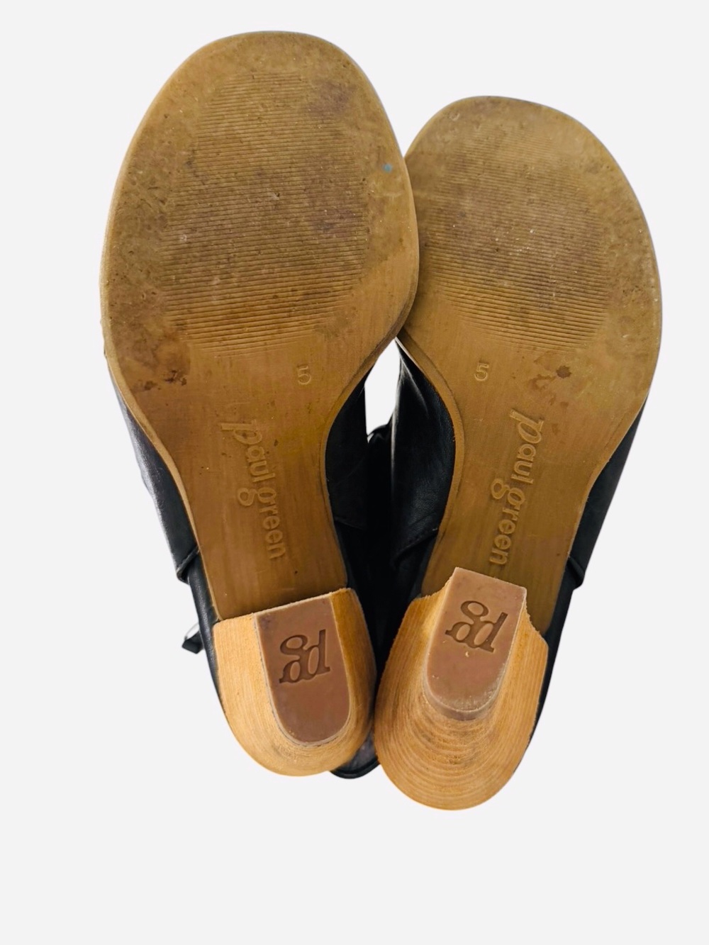 Paul Green Boho Woven Leather Peep Toe Slingback - Picture 4 of 7
